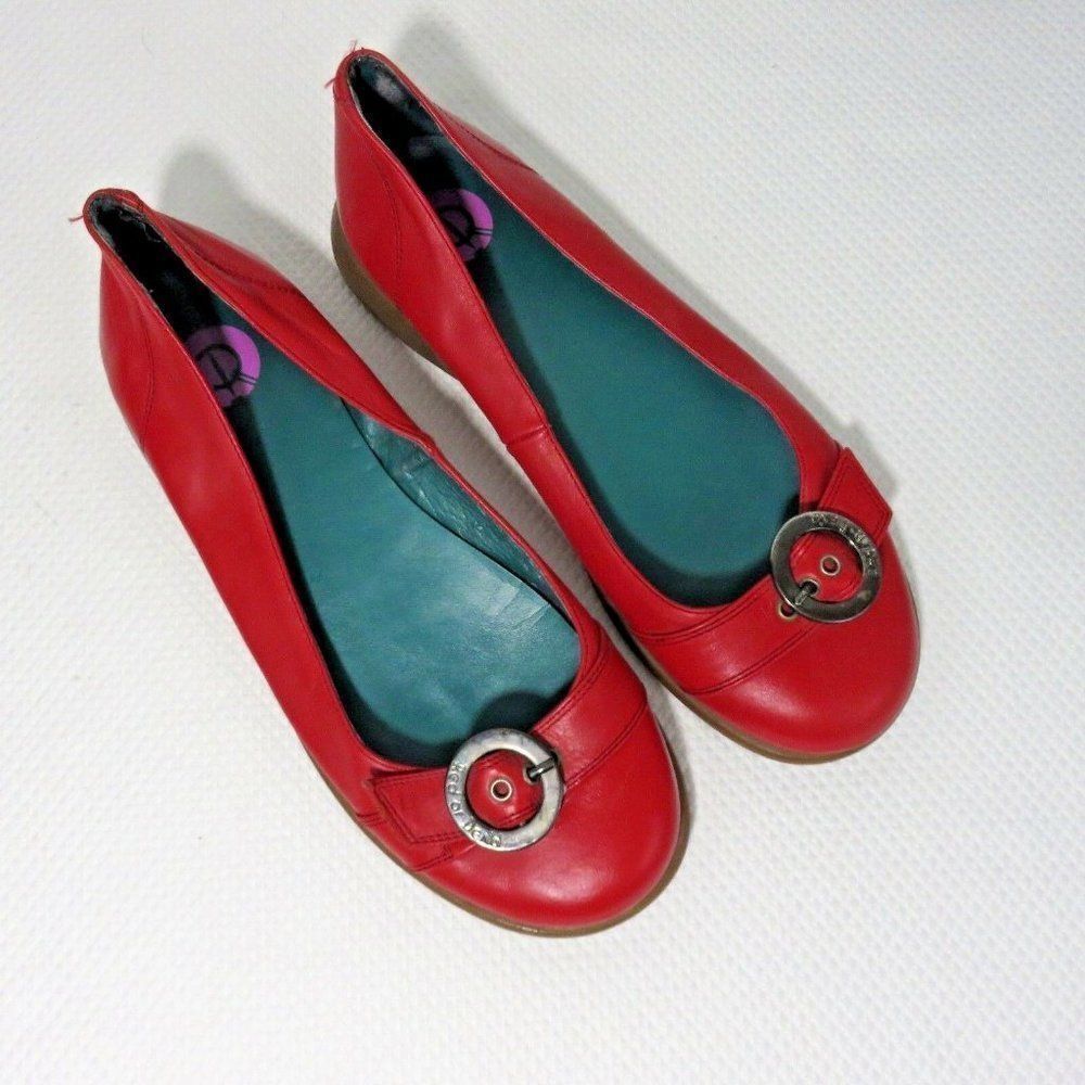 Red Or Dead Leather Womens 9 Ballet Flats Shoes